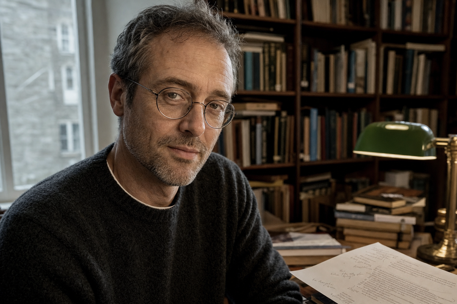 Portrait of James Hollander, archival researcher for The Red Light Review.